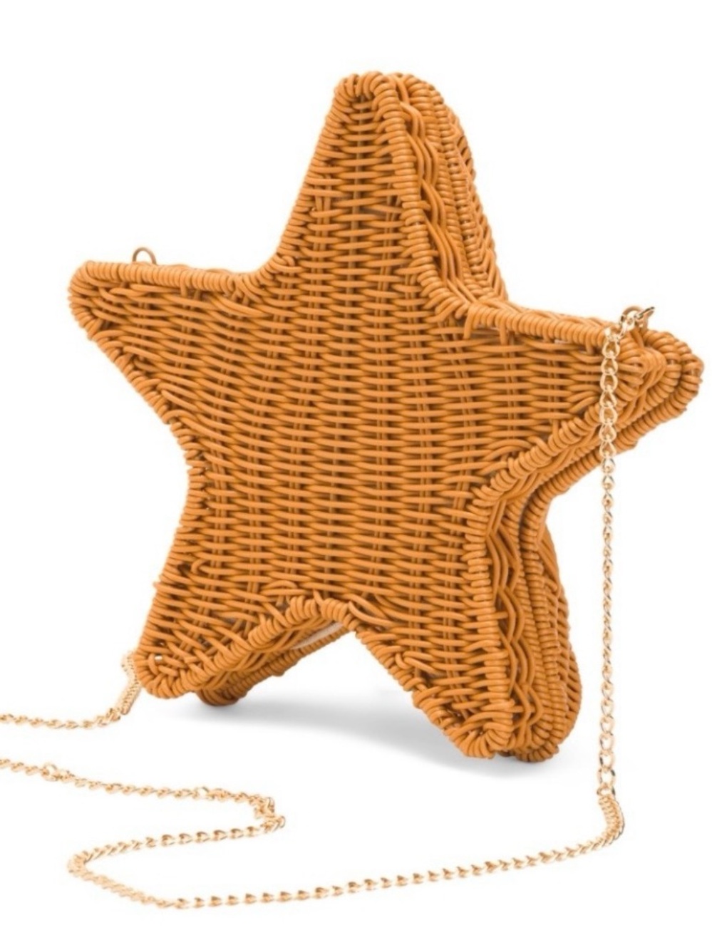 New Tommy Bahama Woven Starfish Crossbody Bag with Gold Chain - Picture 8 of 13